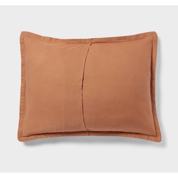 King Washed Waffle Weave Duvet Cover and Sham Set Camel - Threshold - Picture 4 of 6